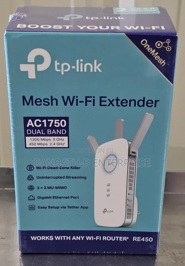 Tp-Link Mesh Wi-Fi Range Extender Ac1750 (Re450) · Photo 1