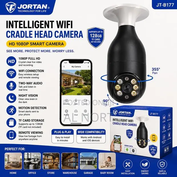 JORTAN JT-8177 Intelligent WiFi Cradle Head Camera · Photo 1