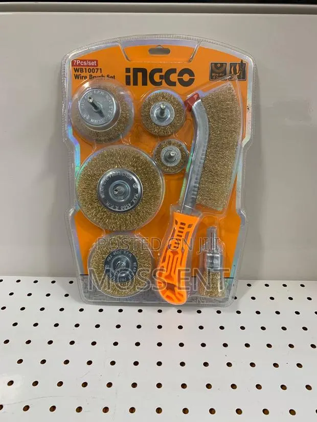 7 PCS Ingco Wire Brush Set - Wb10071 · Photo 1