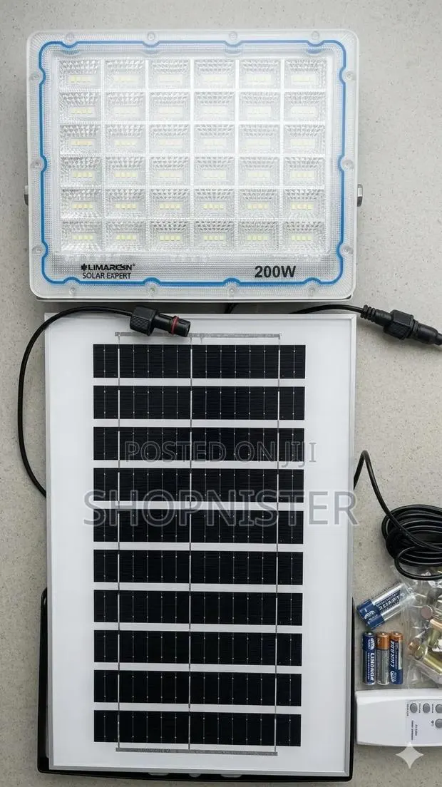 Ultra-Bright 200w Solar Flood Light – Zero Electricity Bill · Photo 1