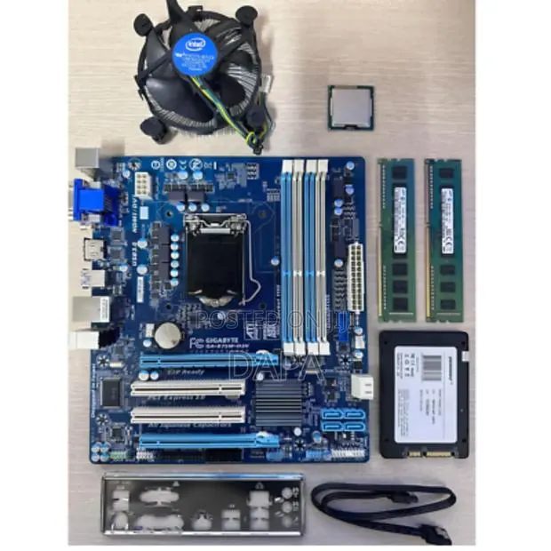 3rd Gen. Gigabyte-B75m-D3h Motherboard + I7-3770 · Photo 1