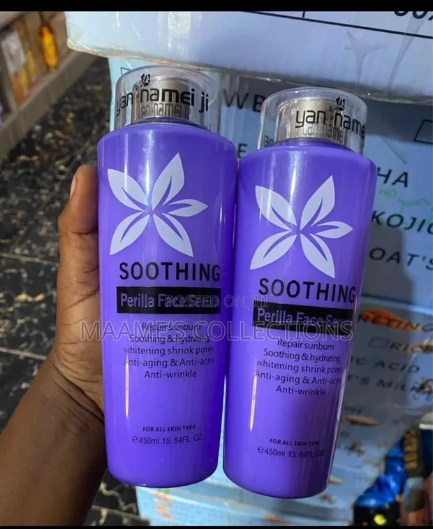 Soothing Perilla Face Serum and a Whitening Rose Water. · Photo 1