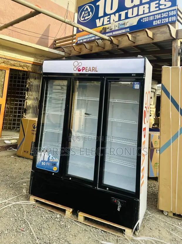 Place Your Order Pearl PVC-1540 Display Fridge Three Door · Photo 1