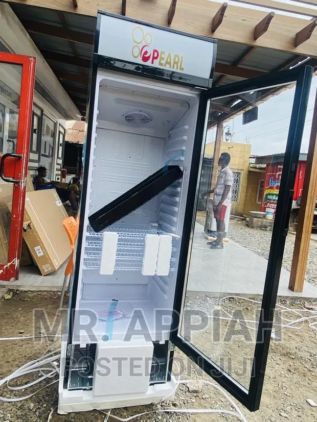 Energy Saving Pearl PVC 424-2b 400L 1 Door Display Fridge. · Photo 1