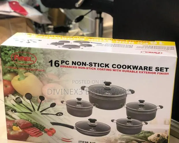 16pcs Amel Non Stick Cookware · Photo 1