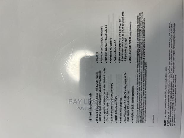 New Laptop Apple MacBook Air 2020 8GB Intel Core I5 SSD 256GB · Photo 3