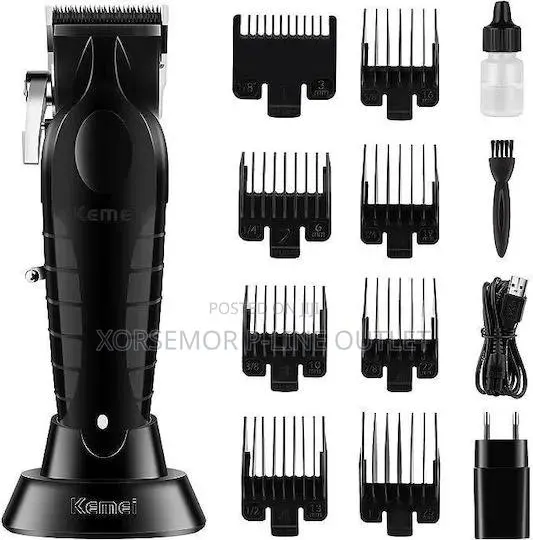 Rechargeable Hair Clipper Black KM-2296