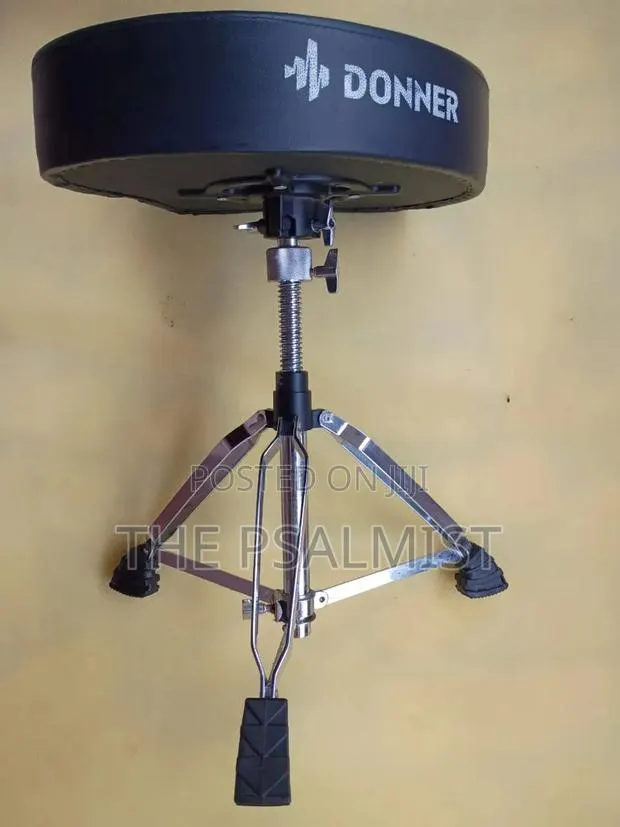 Donner Heavy Duty Motorcycle Style Adjustable Drum Stool · Photo 1