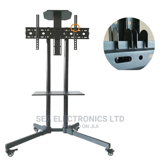Affordable TV Stand With Wheels + DVD Glass(32-70 Inches) · Photo 1