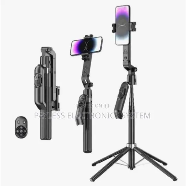 Q565 Ai Face Tracking Selfie Stick With4-Leg Tripod Stand -Black · Photo 1