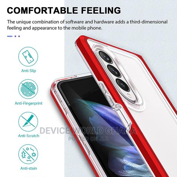 Blueo Trans. Hybrid Shockproof Case 4 Samsung Fold 3 Zflip3 · Photo 4