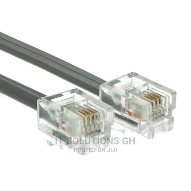RJ11 4-Pin Modular Telephone Phone Plug Connector