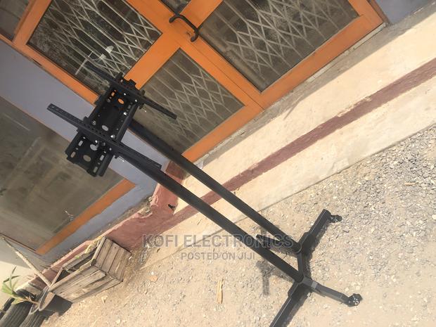 Adjustable Tray Mobile TV Cart Rolling TV Floor Stand · Photo 2