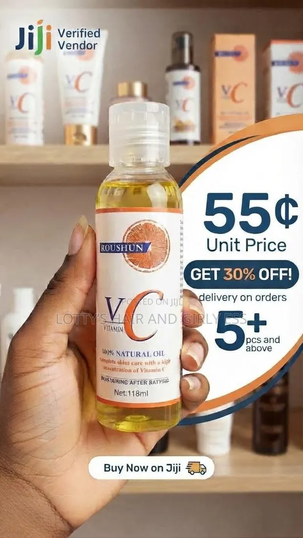 Roushun Vitamin C Oil 118ml -Whitening Moisturizing Body Oil · Photo 1