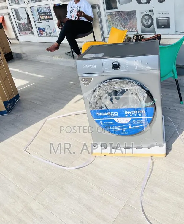 Buy Durable Nasco 8kg Front Load Electric Washing Machine(Inverter) · Photo 1