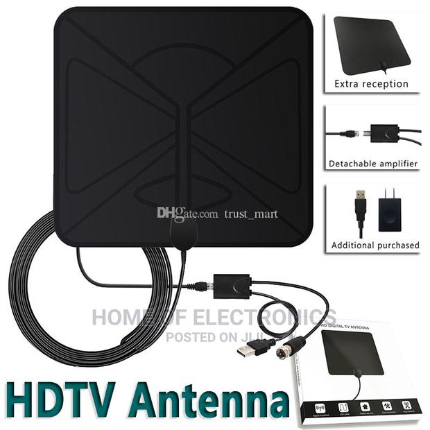 New Digital HDTV Antenna Ultra Thin TV Antenna 120 Mile · Photo 1