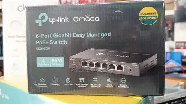 Tp Link Omada 6 Port Gigabit Easy Managed Poe+ Switch Es206gp · Photo 1