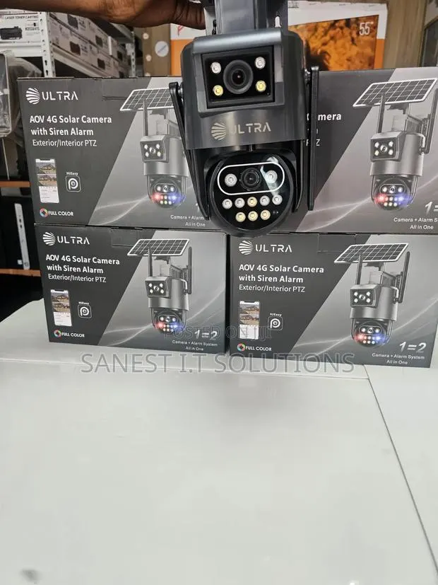4G Solar Camera With Siren Dual Lens Ultra · Photo 1