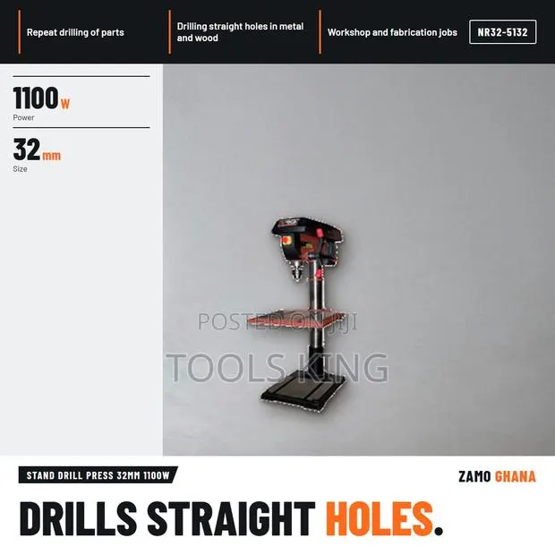 Stand Drill Press 32Mm 1100W - NR32-5132 · Photo 1