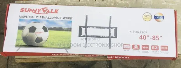 Affordable Fixed Wall Mount 32-80” Black · Photo 1