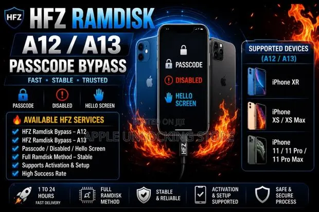 [XR - 11 Pro Max][Full Signal]-HFZ Ramdisk – Passcode Bypass · Photo 1