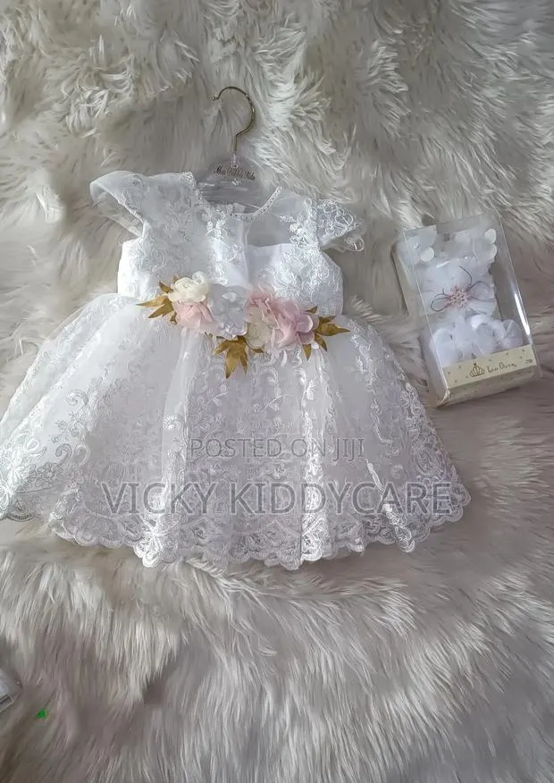Girls Christening Naming Dress With Shoes for Babies · Photo 1