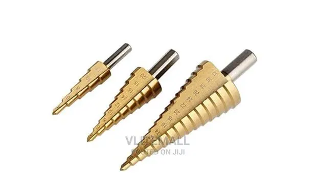 3 Piece Step Drill Set - Titanium Coated-Workzone · Photo 1