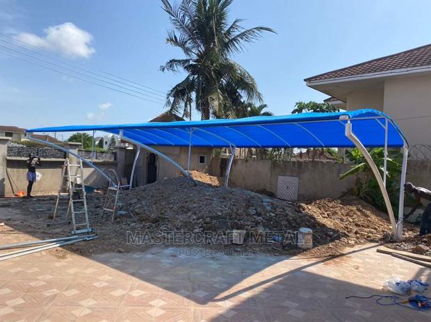 4 Cars Flat Type Carport With Double Layered Tarpaulin Top · Photo 2