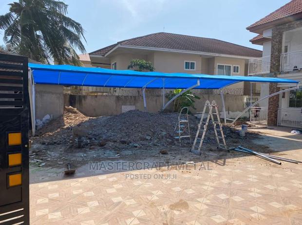 4 Cars Flat Type Carport With Double Layered Tarpaulin Top · Photo 4