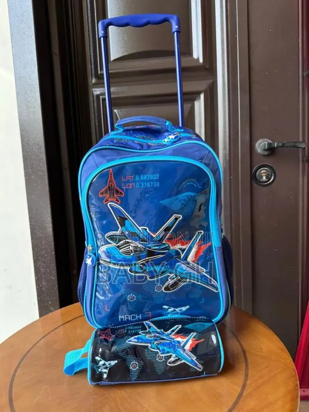 Kids Boys Blue Trolley Bags · Photo 1
