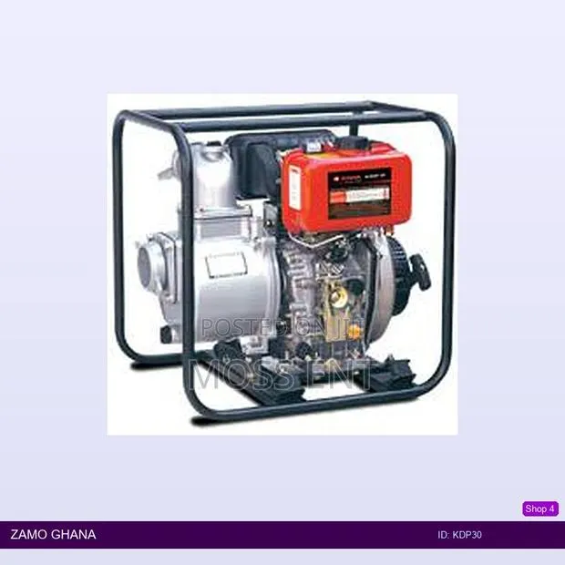 Water Pump 3 Inch Diesel Engine Km178f 30m3/H 5hp - Kdp30 · Photo 1