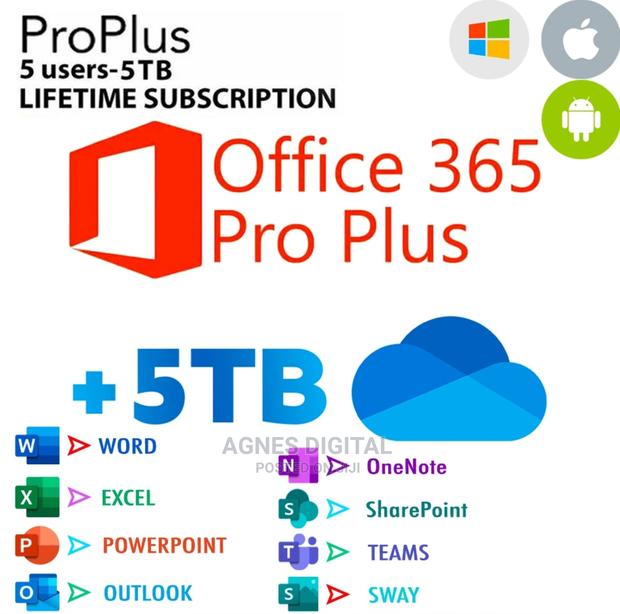 Microsoft Office 365 Account(Your Own Details) For 5 Devices · Photo 1