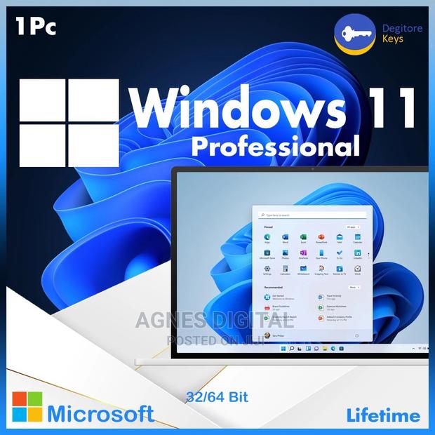 Windows 11 Pro 32/64-Bit Product Key for 1 PC, Lifetime · Photo 1