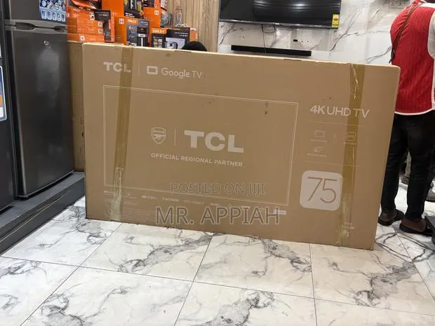 Order Unique TCL 75” HDR Frameless Google Television(Black). · Photo 1