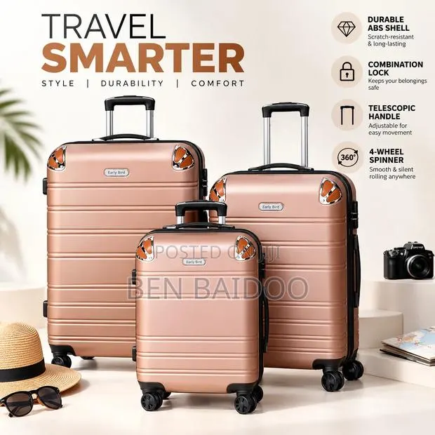 Original Plastic Travelling Luggage 3in1 (Comfort, Luxury & Lifestyle) · Photo 1