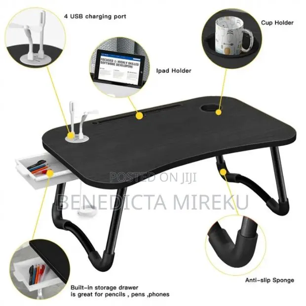 Foldable Laptop Table With Usb Port · Photo 1