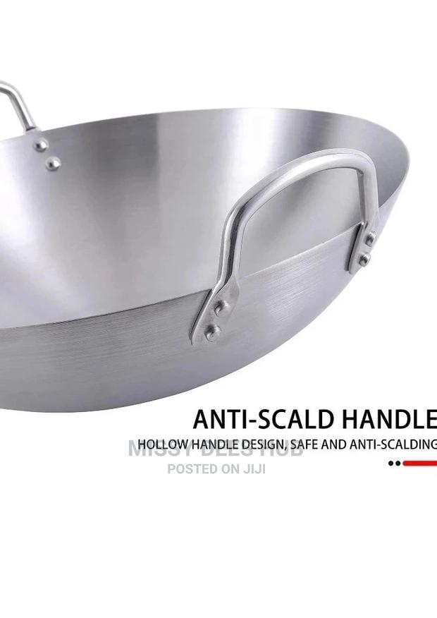 Stainless Steel Wok or Uncoated Stir-Fry Wok - 40cm · Photo 8