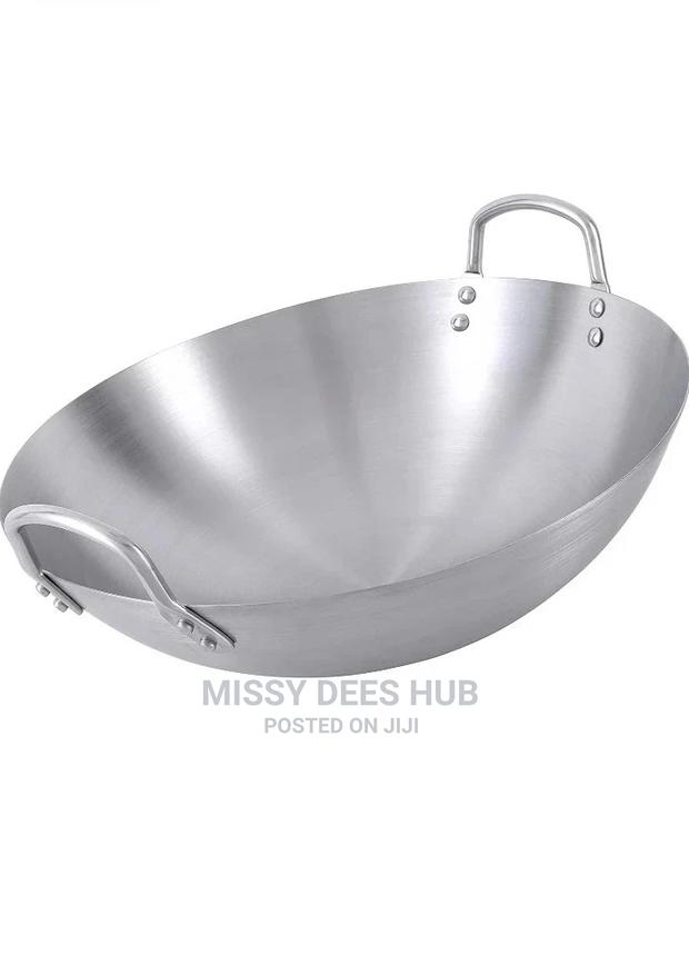 Stainless Steel Wok or Uncoated Stir-Fry Wok - 40cm · Photo 1