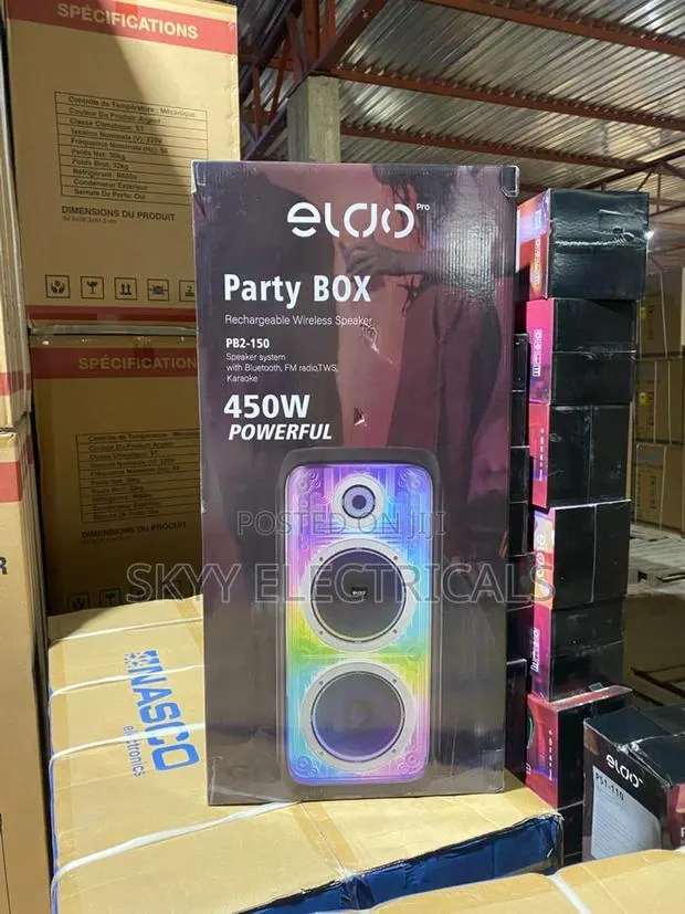 450w Pb2-150 Eldo Rechargeable Wireless Party Box Speaker · Photo 1