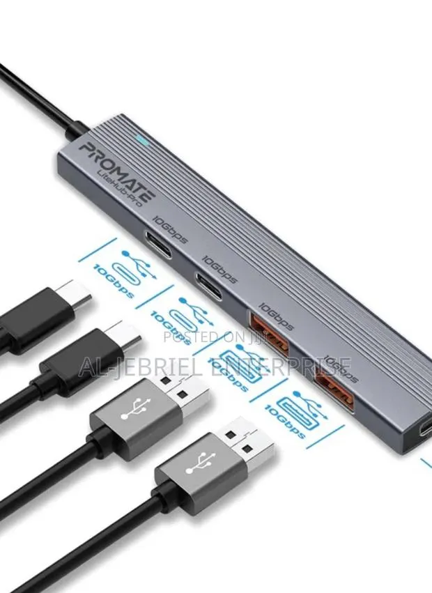 PROMATE LITE-HUB PRO, 5 Port 10gbps USB-C Hub · Photo 1