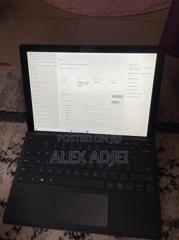 Laptop Microsoft Surface Pro 6 16GB Intel Core i7 SSD 512GB · Photo 3