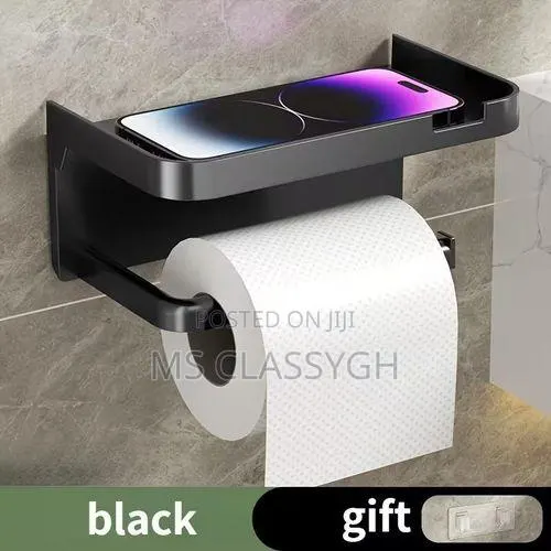 Toilet Roll Holder With Top Shelf · Photo 1