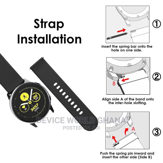 Silicone Band/Strap 4 Samsung Watch Amazfit Gear Hwawei Etc · Photo 3