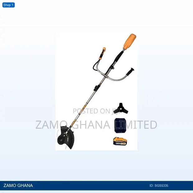 X-Tech Cordless Brush Cutter Set 20v 4a 1battery 1 Charger - Sgs5335 · Photo 1