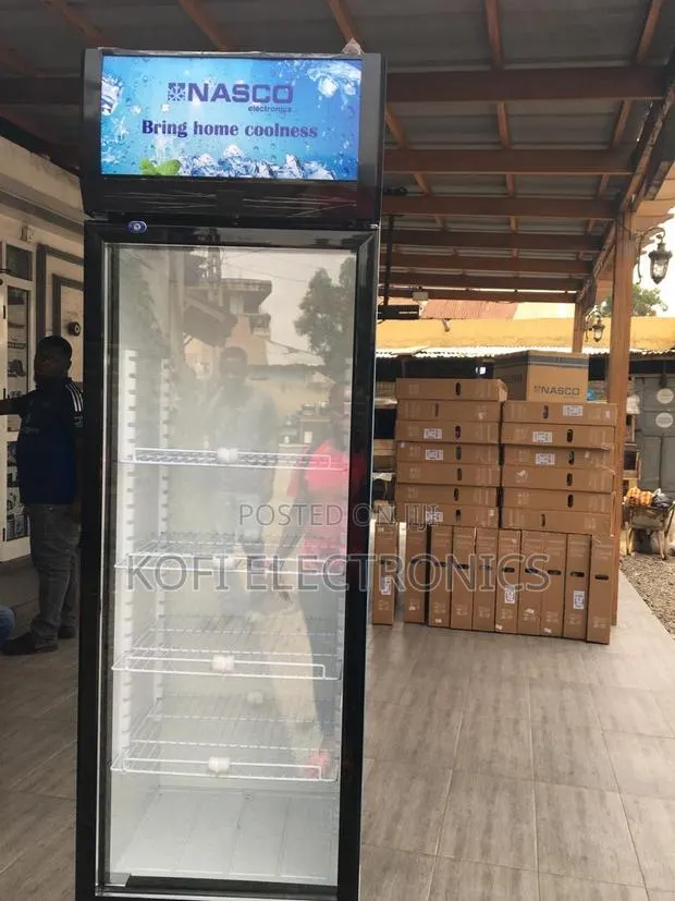 Nasco 288l Glass Door Fridge Fast Cooling Performance · Photo 1