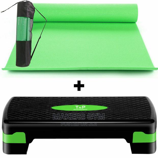 Excercise Balance Step Board + Yoga Mat · Photo 1