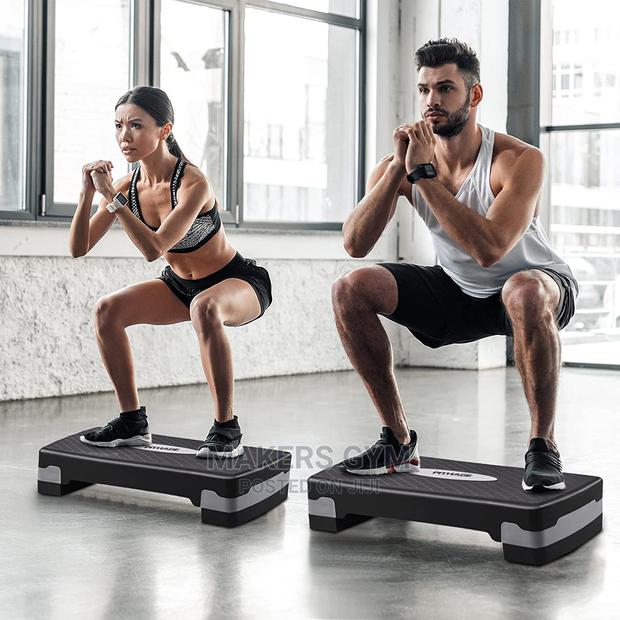 Exercise Stepper Aerobic Step Fitness Training Workout Adju