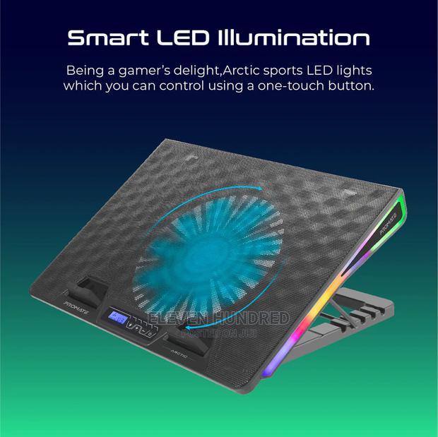 Portable Height Adjustable RGB Laptop Cooling /Stand Pad · Photo 2