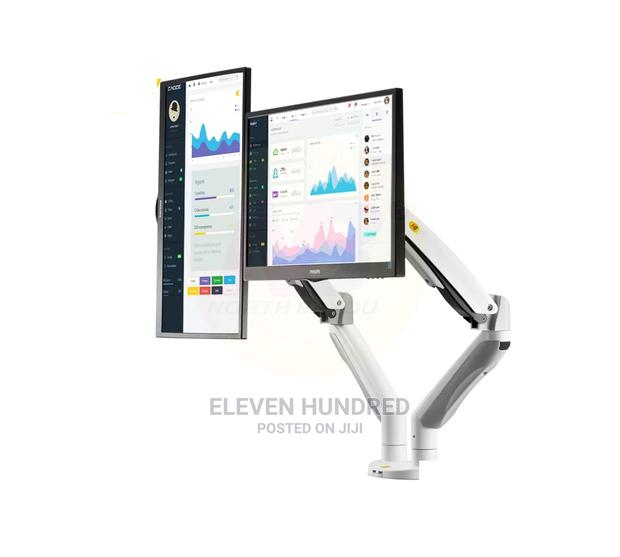 Dual Monitor Stand 22-32inch Ultra Wide Long Arm · Photo 2