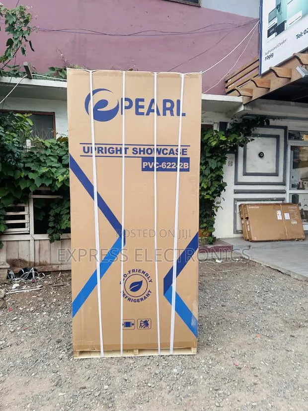 Vertical Double Door Display Fridge 500L Pearl PVC-622-2b · Photo 1
